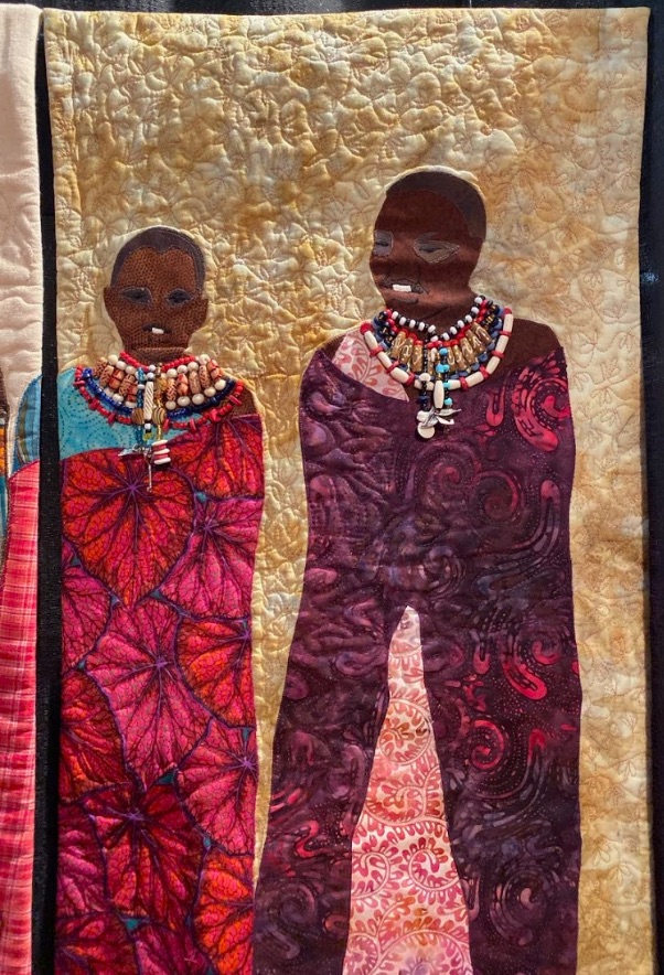 "Maasai Women Of Kenya" by Ann Brakob with Elsie Dentes, Neani Mee, Joan Watkins, and Carol Yonetz - Panel 5